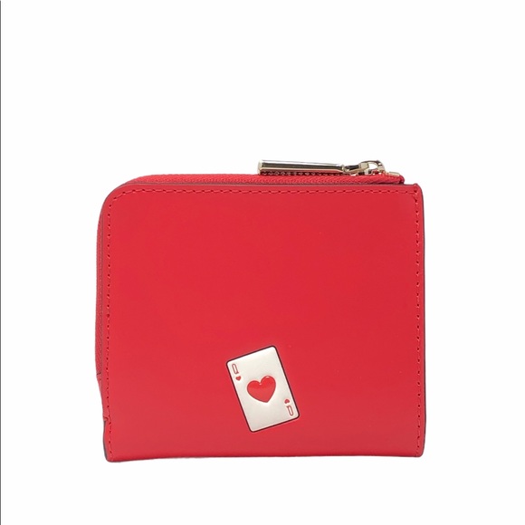 Kate Spade Lucky Draw Small no Window l-zip Bifold - Picture 2 of 6